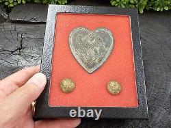 Old Rare Vintage Antique Civil War Eagle Buttons and Reproduction Martingale
