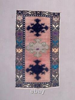 Old Turkish Oushak Rug 148x85 cm vintage carpet Ushak Region Small