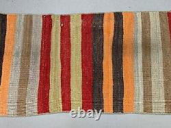 Old Turkish narrow Kilim Runner 340x50 cm shabby chic, vintage kelim