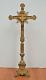 Old Vintage Antique Altar Cross, All Brass, Holy Family (cu266) Chalice Co
