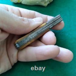 Old Vintage Antique Bower Germany Small Bone Stag Barlow Jack Pocket Knife