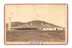 Old Vintage Antique Cabinet Card Photo Sugar House Mill Habana Architecture