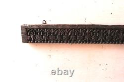 Old Vintage Antique Floral Carving Wall Hanging Panel Home Wall Decorative BW-72