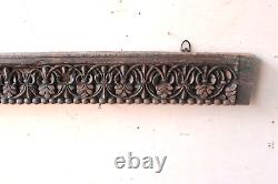 Old Vintage Antique Floral Carving Wall Hanging Panel Home Wall Decorative BW-72