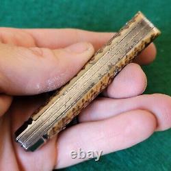 Old Vintage Antique German Bone Stag Barehead Jack Pocket Knife