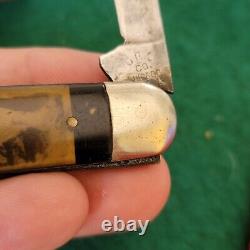 Old Vintage Antique Golden Rule Risque Ladies Equal End Pen Picture Pocket Knife