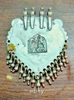 Old Vintage Antique Handcrafted Tribal Hindu God Ramdev Silver Metal Pendant