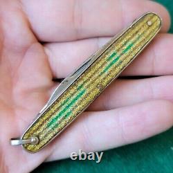Old Vintage Antique Kabar Union Cut Co Fancy Celluloid Pen Pocket Knife