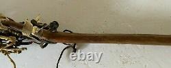 Old Vintage Antique Lally's Wooden Rawhide Leather Gut Lacrosse Stick Canada