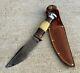 Old Vintage Antique Marble's Woodcraft Hunting Skinning Fishing Knife With Sheath