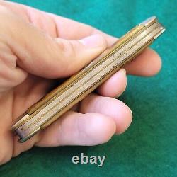 Old Vintage Antique Pal Remington UMC Bone Stag Large Stockman Pocket Knife