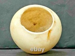 Old Vintage Antique Rare Handmade Unique White Marble Stone Flower Vase / Pot