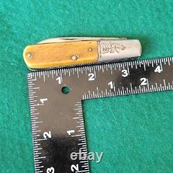 Old Vintage Antique Russell Bine Stag Barlow Jack Folding Pocket Knife