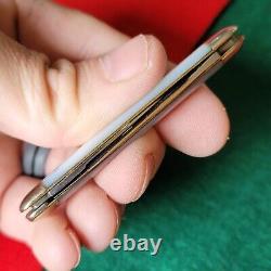 Old Vintage Antique Schatt Morgan Pearl Sleeveboard Pen Folding Pocket Knife