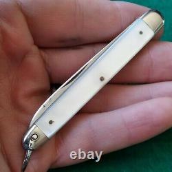 Old Vintage Antique Simmons Hardware Pearl Pen Fob Folding Pocket Knife