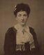 Old Vintage Antique Tintype Photo Pretty Young Victorian Lady With Beautiful Eyes
