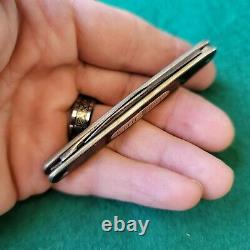 Old Vintage Antique Union Cut Co Kabar Fancy Celluloid Pen Fob Pocket Knife