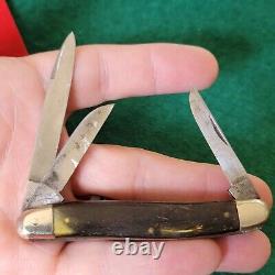 Old Vintage Antique Wadsworth Austria Horn Stockman Pocket Knife