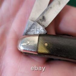 Old Vintage Antique Wadsworth Austria Horn Stockman Pocket Knife