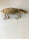 Old Vintage Antique Wooden Fishing Lure Heddons Dowagiac Rare