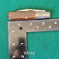 Old Vintage Antique Wostenholm IXL Bone Stag Barlow Jack Pocket Knife