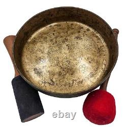 Old Vintage Hand Hammered Antique Yoga Singing Bowl Tibetan Thali Sound Healing