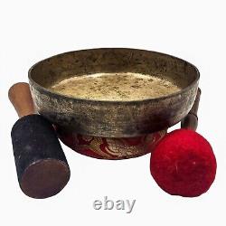 Old Vintage Hand Hammered Antique Yoga Singing Bowl Tibetan Thali Sound Healing