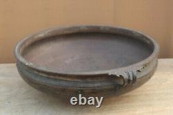 Old Vintage Handmade Brass Urli Antique Uruli Vessel Vastu Bowl Home Decor BN-83