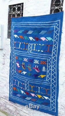 Old Vintage Handmade Rug Moroccan Rug Azilal Rug Berber rug