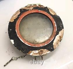 Old Vintage Original Nautical Antique Ship Aluminum/Iron Porthole Set of 2