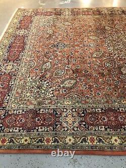 Old Vintage Tabrize rug lovely estate 10x13 Soft wool carpet