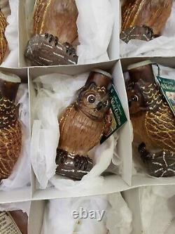 Old World Christmas Wise Old Owl Christmas Light Covers