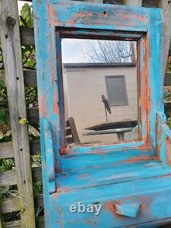 Old antique vintage Indian Mirror With Drawer