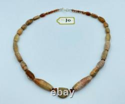 Old beads antique vintage jewelry Carnelian agate stone strand