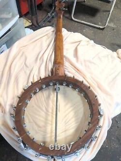 Old elite Vintage Antique 5 string banjo needs repair and strings