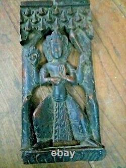 Old vintage Hanging Wooden Quality Very Old Radha Tara, God Carved Sculpture