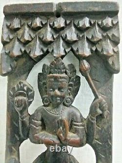 Old vintage Hanging Wooden Quality Very Old Radha Tara, God Carved Sculpture