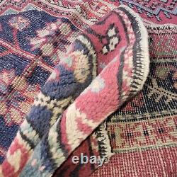 On HOLD FOR J. M Antique Oriental Caucasian Rug Old Wool Farmhouse c1900