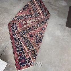 On HOLD FOR J. M Antique Oriental Caucasian Rug Old Wool Farmhouse c1900