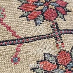 On HOLD FOR J. M Antique Oriental Caucasian Rug Old Wool Farmhouse c1900