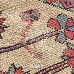 On HOLD FOR J. M Antique Oriental Caucasian Rug Old Wool Farmhouse c1900