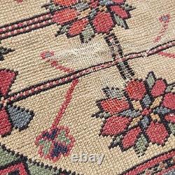 On HOLD FOR J. M Antique Oriental Caucasian Rug Old Wool Farmhouse c1900