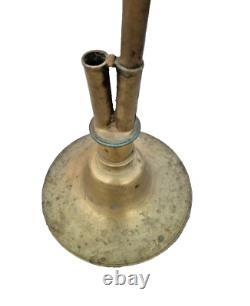 Original Rare 1800's Old Vintage Antique Brass & Complete Hookah Chillum