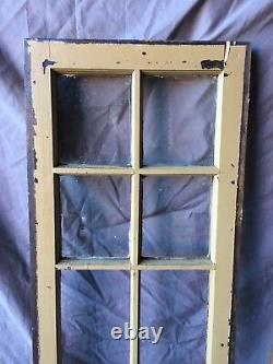 Pair Antique 6 Lite Casement Door Window Cabinet 16X54 Vintage Old 255-18C