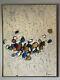 Paul Rand Antique Mid Century Modern Abstract Oil Painting Old Vintage 1967 Rare