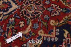 Purple-navy Vintage 10X13 Classic Living Dining Room Wool Oriental Rug Carpet