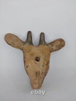 RARE ANCIENT EGYPTIAN ANTIQUE Old Vintage Gazelle Head Statue Stone