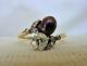 Rare Antique Quahog Pearl And Old Mine Cut Diamond Ring Early 20th Century