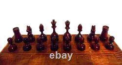 Rare USSR Soviet Chess 1940s Wooden Vintage Tournament Antique Old Russian 9C