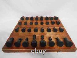 Rare USSR Soviet Chess 1940s Wooden Vintage Tournament Antique Old Russian 9C